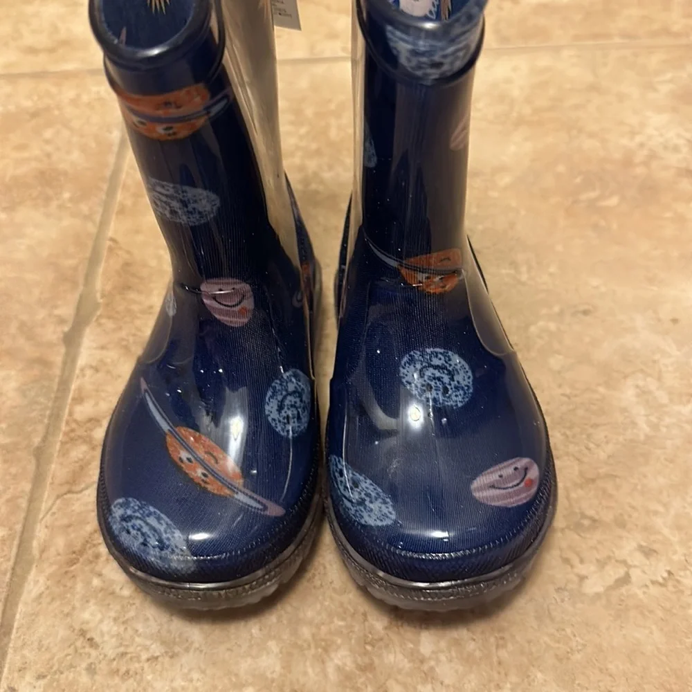 Old Navy Toddler Boys Tall Printed Out Of Space Rain Boots